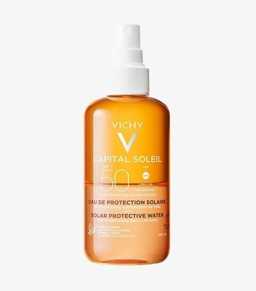 Água solar protetora iluminadora Corporal FPS 50 200ml
